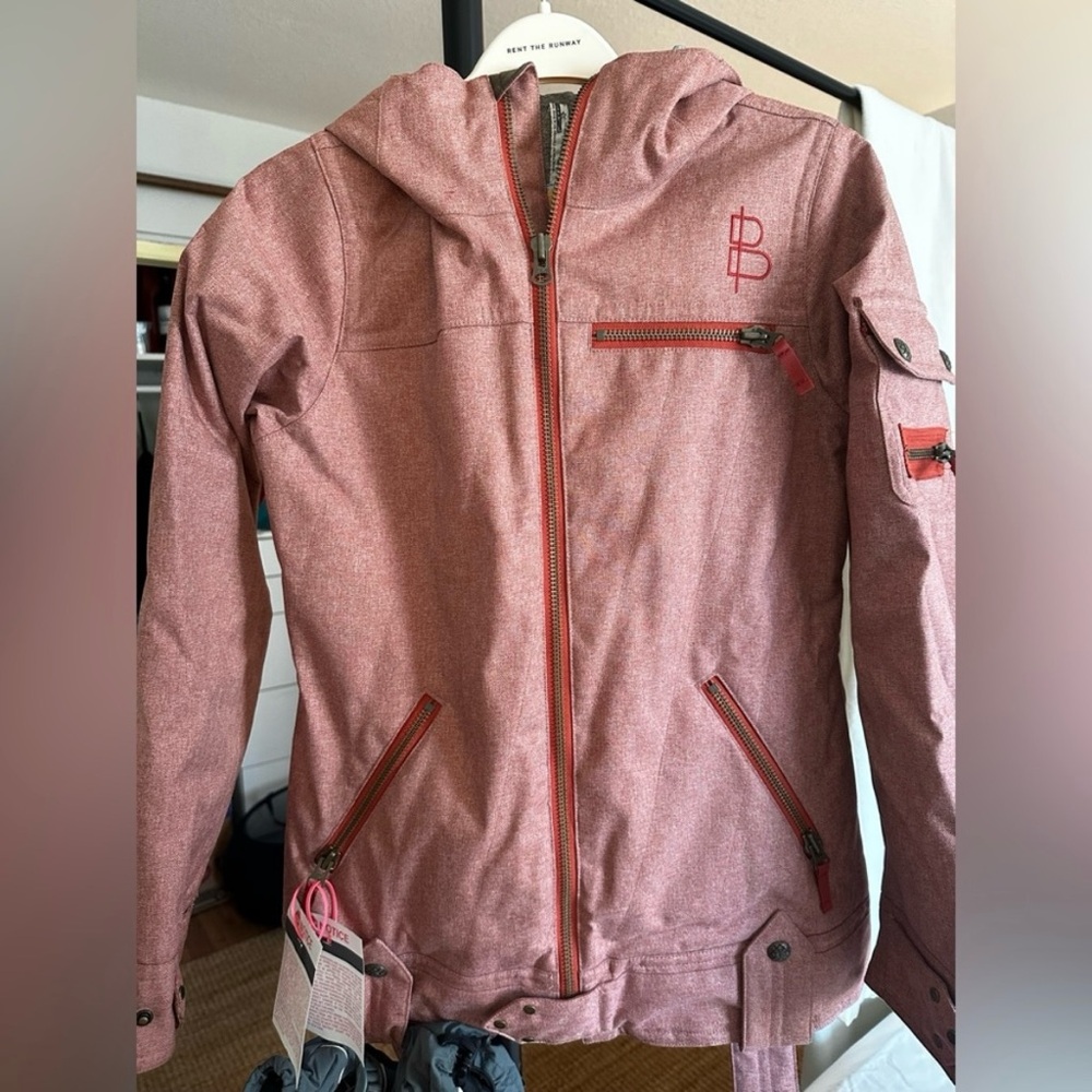 Women's Burton Snowboard Hooded Jacket {M} - Picture 5 of 9